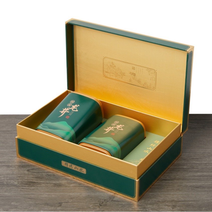 Toucai New Tea 2025 New Mingqian Longjing tea packaging box and gift box, high-end half-catty green tea