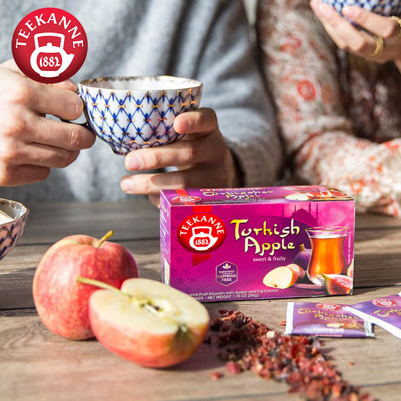 German imported Teekanne Turkish apple fruit tea cold tea, flower fruit tea bag, fig tea bag
