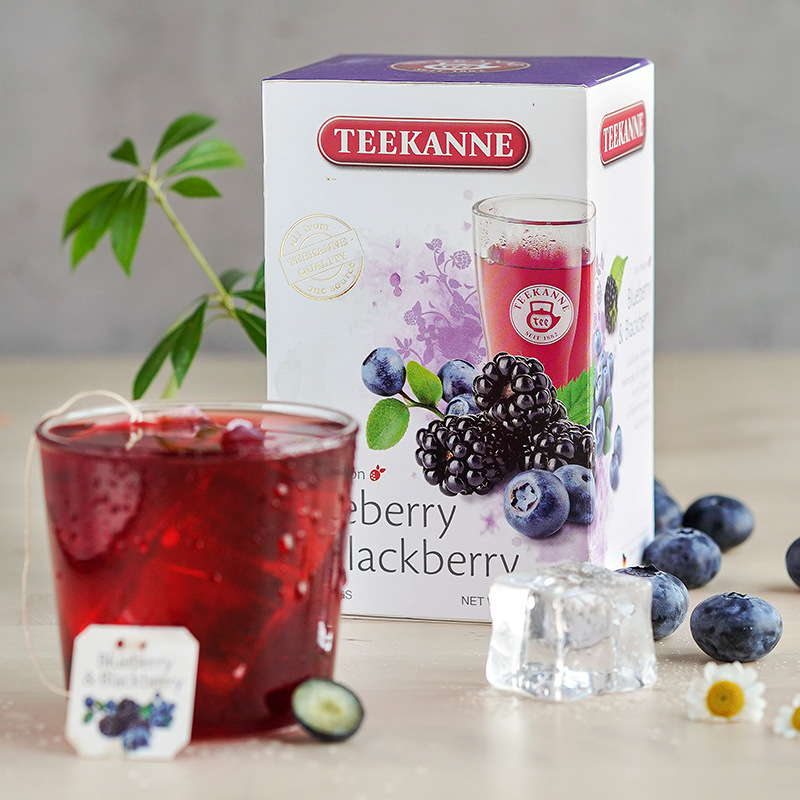 Teekanne Tiankangle, imported from Germany, summer blueberries, blackberries, cold-soaked fruit tea, flower and fruit tea bag, tea leaves